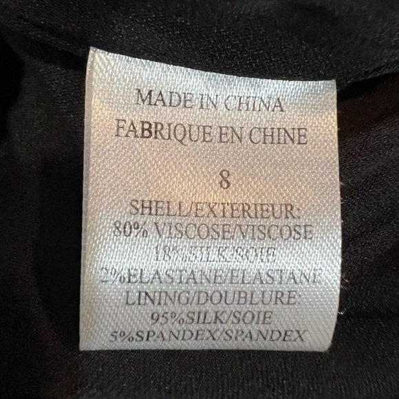 Theory Silk Blend Velvet Mini Dress US 8 LBD Cocktail Dress Whimsigoth Grunge - Picture 7 of 7